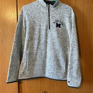 Michigan Champion Gray Quarter-Zip